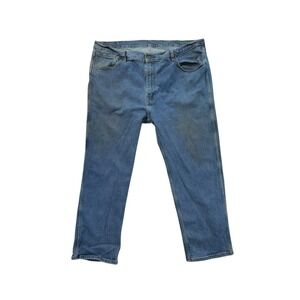 Levi's Workwear Denim Jeans Relaxed Stretch Men's 44x32 *FLAW*